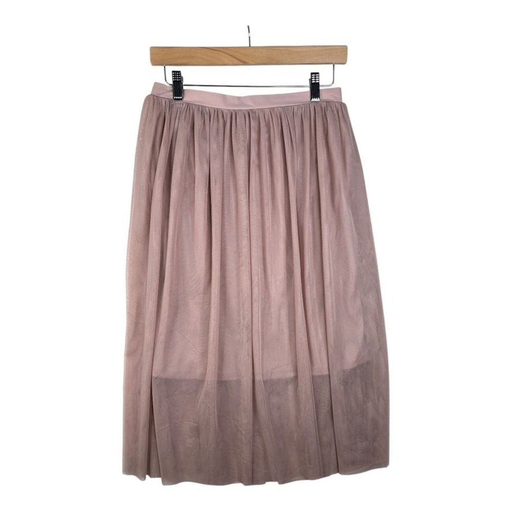 NWT c+j Collection Womens Pink Lace Midi Skirt size Medium